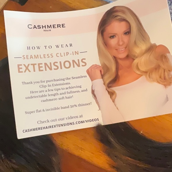 Cashmere hair extensions 8 piece set - Picture 2 of 12